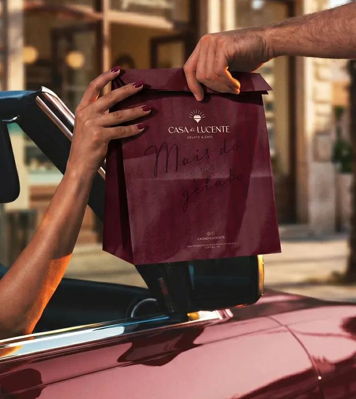 Entrega de sobremesas e gelato Casa di Lucente por delivery